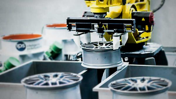 alloy wheel finishing robot