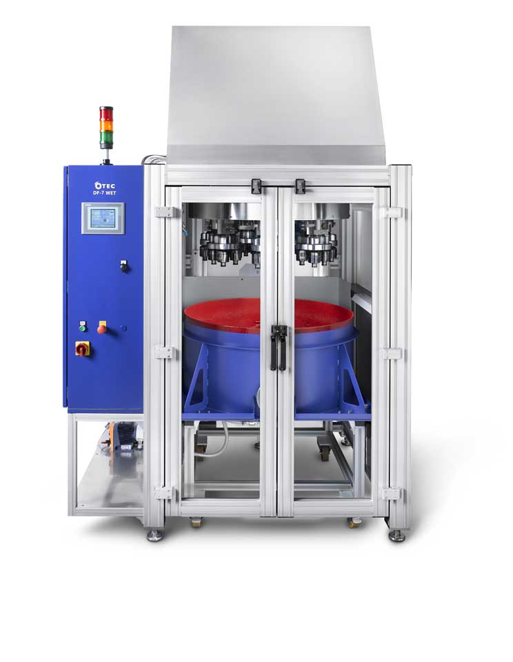 drag finishing machine wet